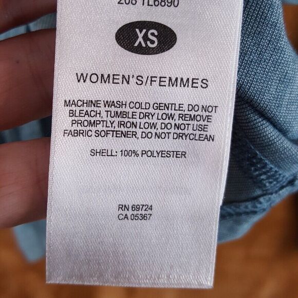 COLUMBIA Womens Top XS Blue 1/4 Zip Pullover Titanium Activewear Stretch - Picture 4 of 7